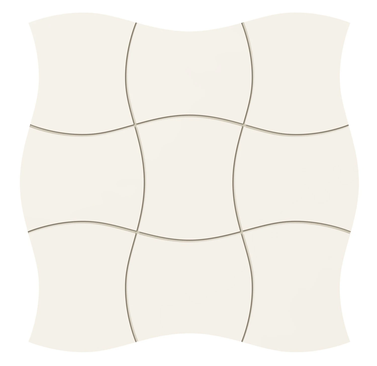 Настенная мозаика Tubadzin Royal Place white 29.3x29.3 см