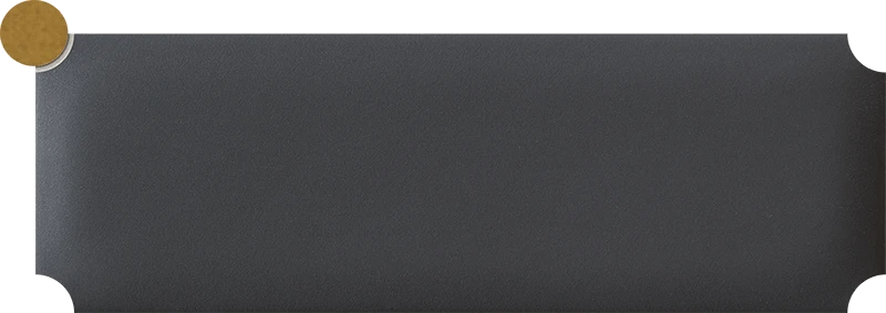 Настенный декор Tubadzin Sophisticated brick black 23,7x7,8 см