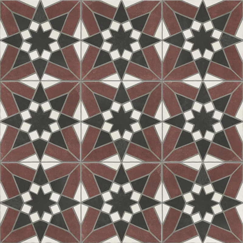 Универсальная плитка (керамогранит) Mainzu Nostalgy Sevilla grenade 20x20 см