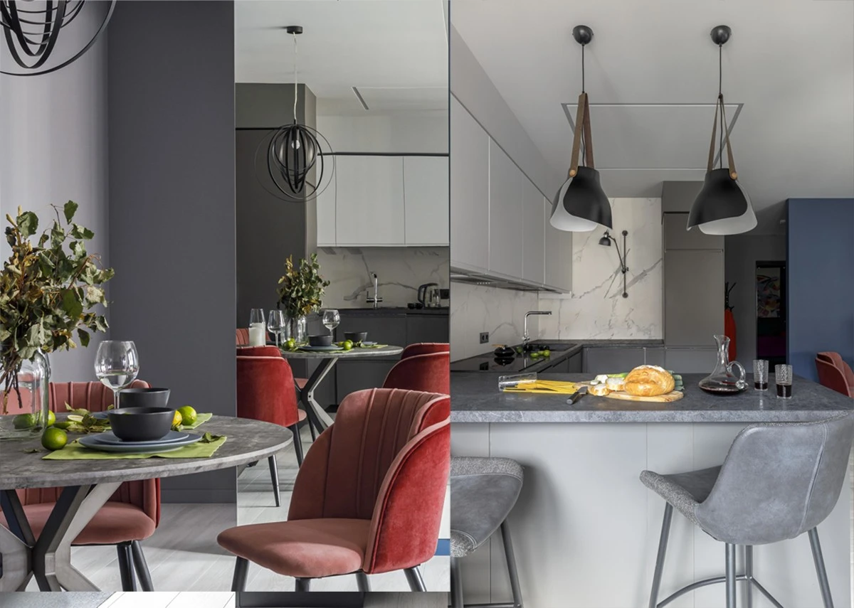 Проект студии Balka.Studio с плиткой Tubadzin Pietrasanta и Tubadzin - Grand Cave