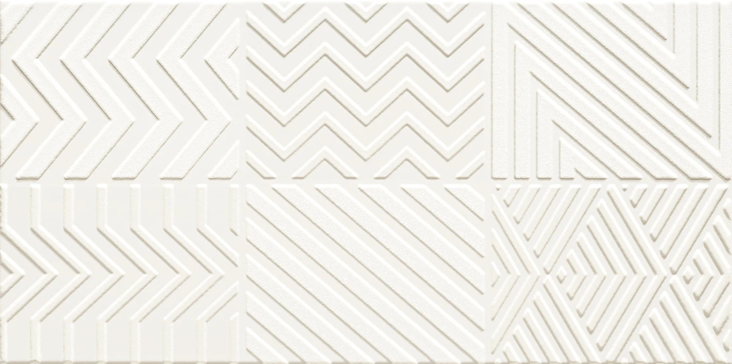 Настенный декор Karelia white patchwork 223x448 mm