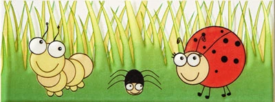 Настенный бордюр Robaczki 1 20x7.4 см Настенный бордюр Robaczki 1 20x7.4 см