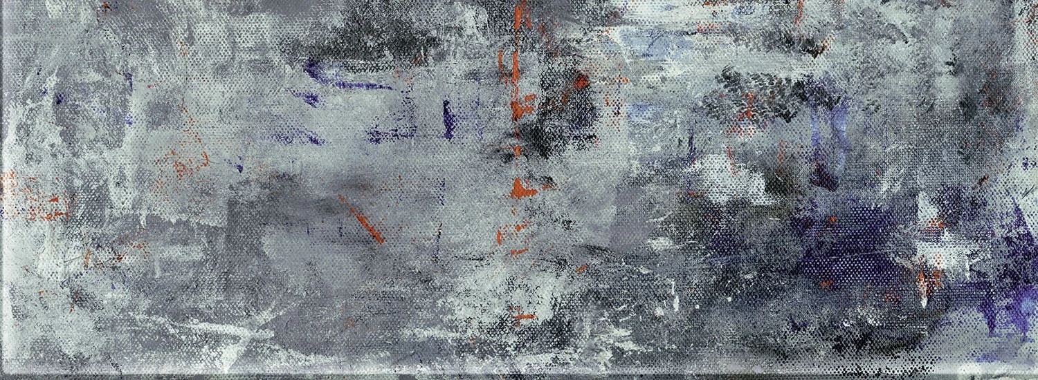 Настенный декор стеклянный Tubadzin Grunge blue A 32,8x89,8 см