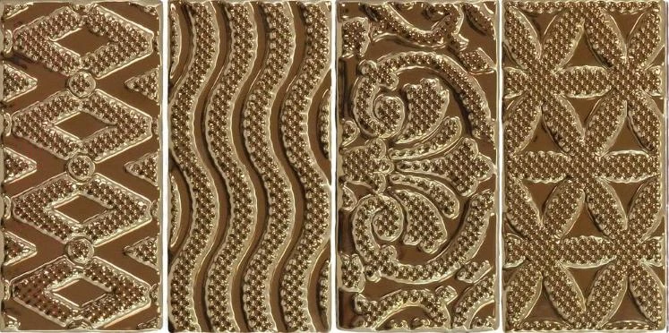 Настенный декор Equipe Masia JEWEL Gold  7,5*15 см
