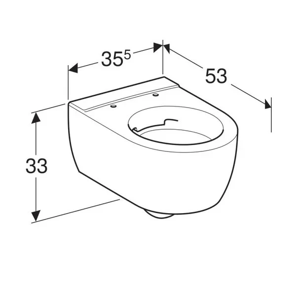 Унитаз подвесной Geberit ICON 204060000 