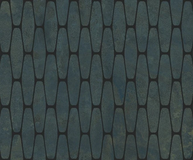 Универсальная плитка (керамогранит) Aparici Illusion Turquoise Stamp LAP 49.75x99.55 см