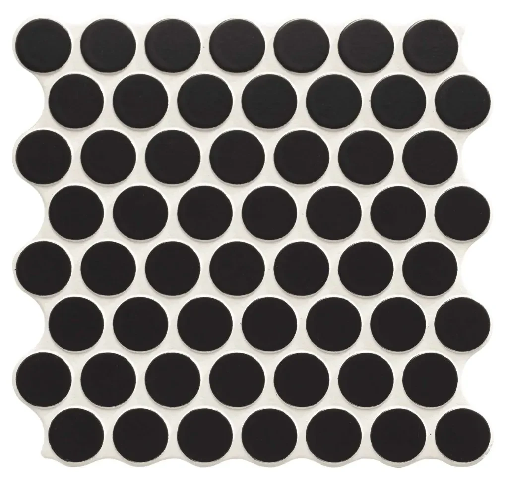 Настенная плитка (из керамогранита) Realonda Circle Black 30.9x30.9 см
