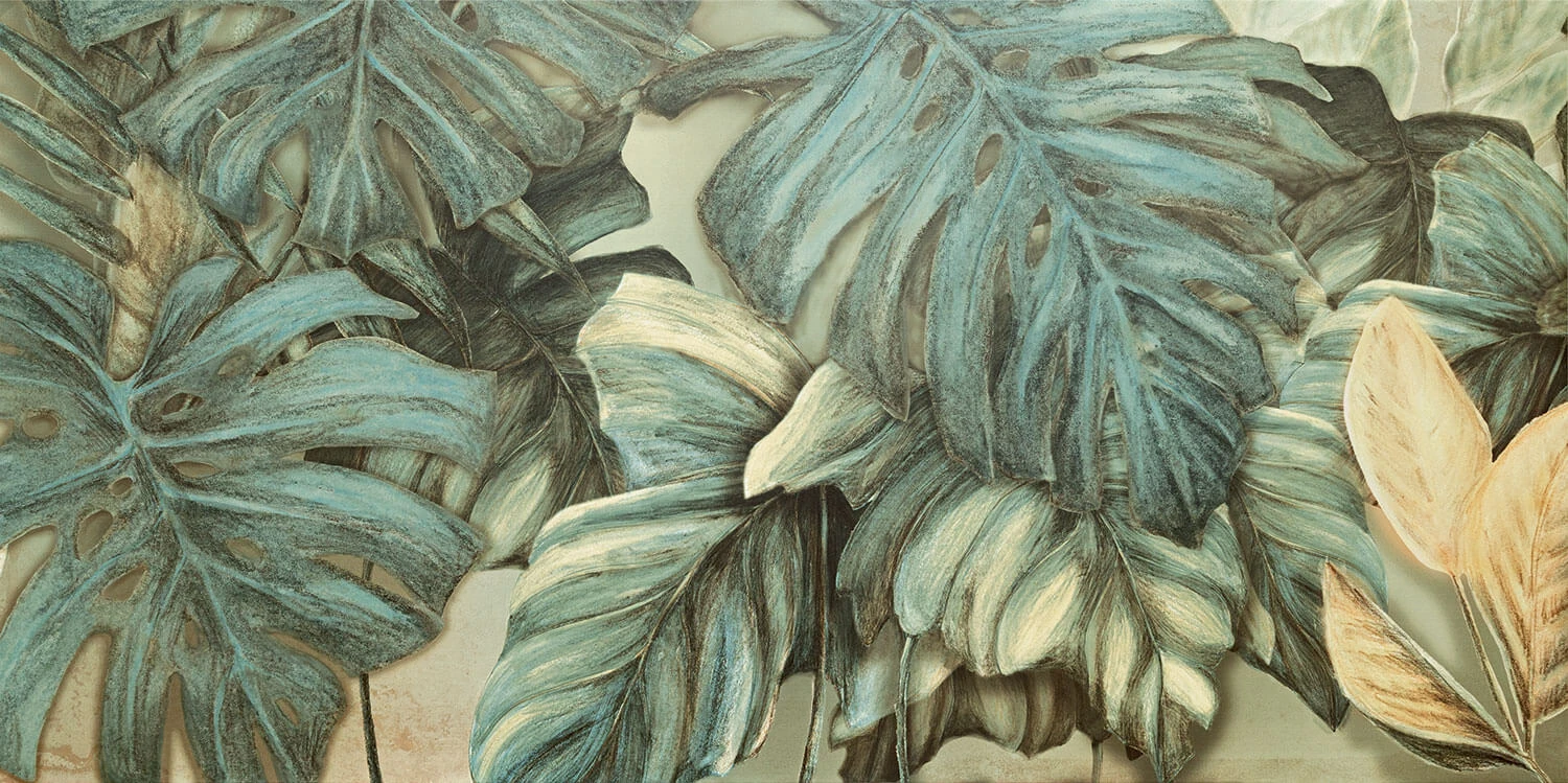 Ð£Ð½Ð¸Ð²ÐµÑ€ÑÐ°Ð»ÑŒÐ½Ñ‹Ð¹ Ð´ÐµÐºÐ¾Ñ€ (Ð¸Ð· ÐºÐµÑ€Ð°Ð¼Ð¾Ð³Ñ€Ð°Ð½Ð¸Ñ‚Ð°) Tubadzin Alabaster 1 Shine leaves B 119,8x59,8 ÑÐ¼