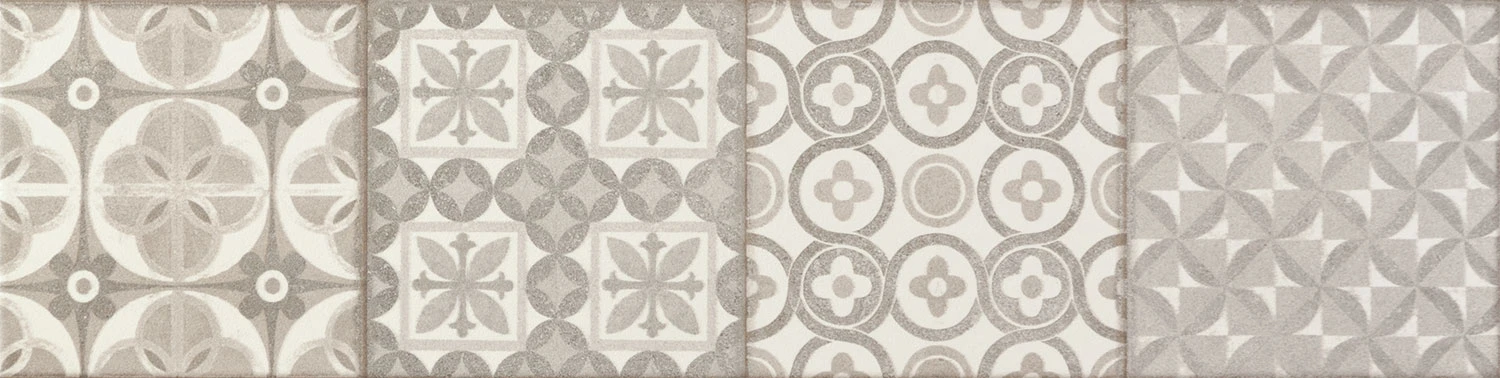 Настенный бордюр Duo szara 608 x 148 mm 