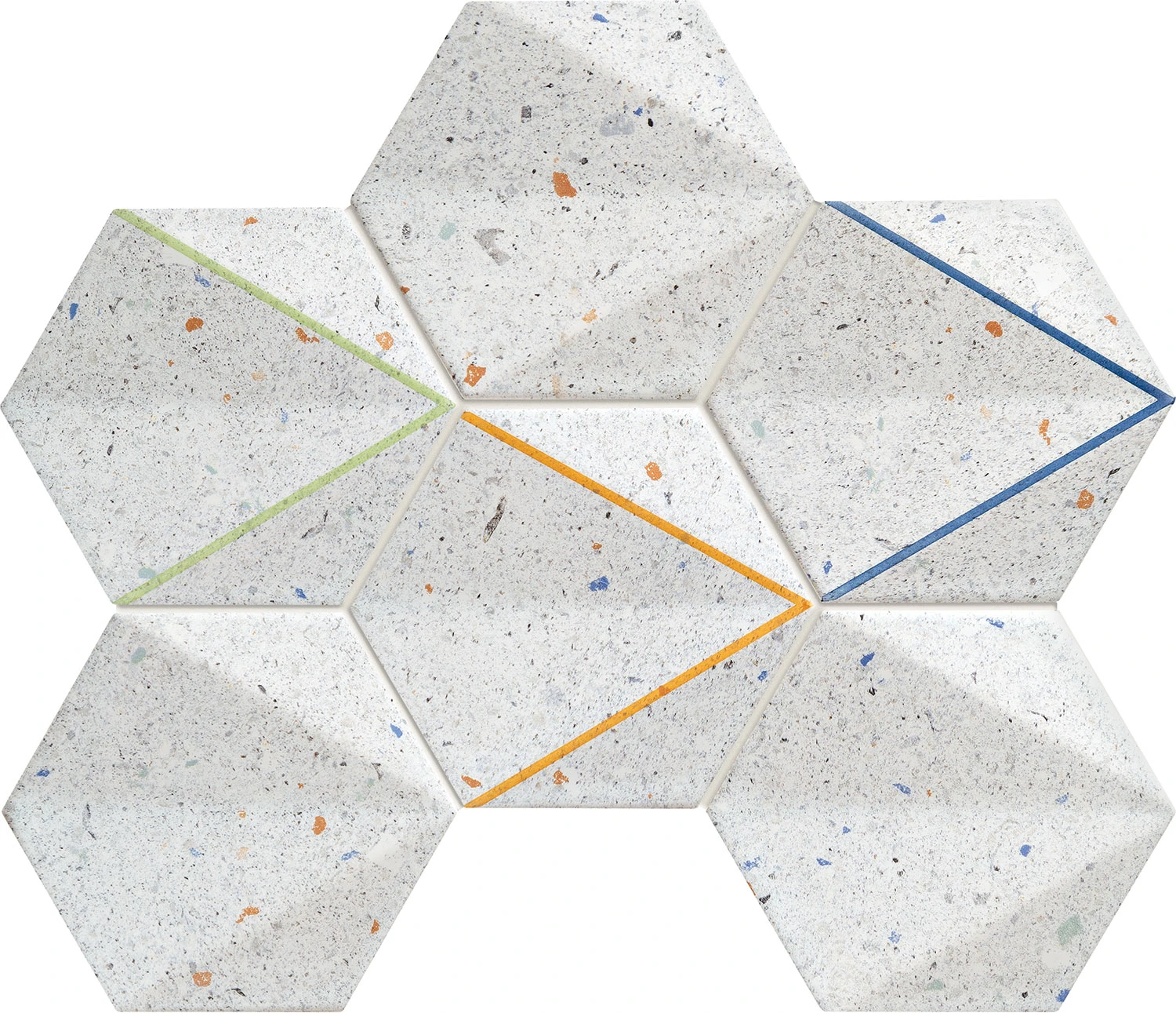 Настенная мозаика Tubadzin Dots grey 22.1x29.8 см
