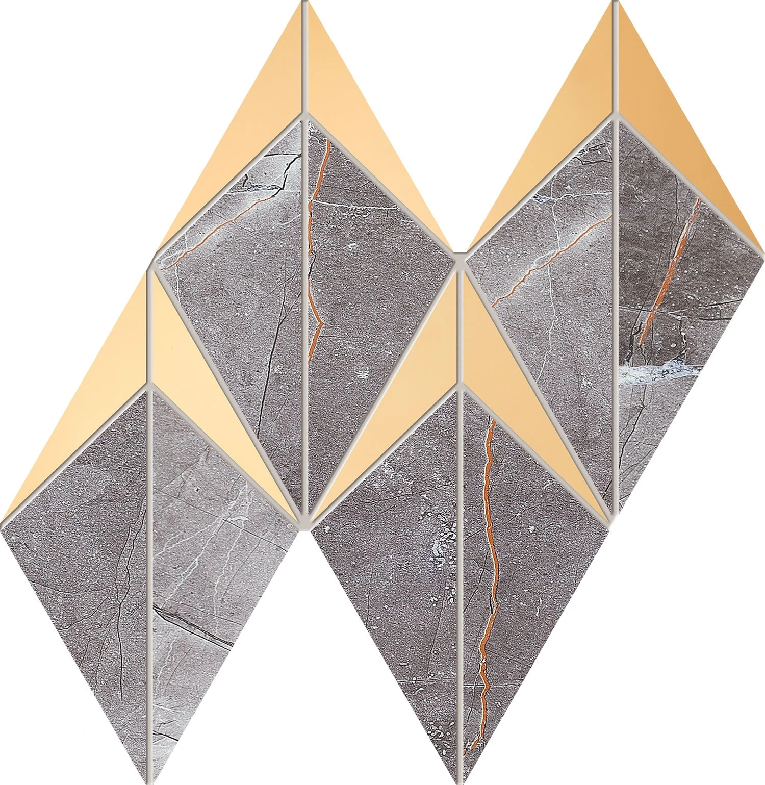 Настенная мозаика Tubadzin Brainstorm graphite 23,1x19,6 см