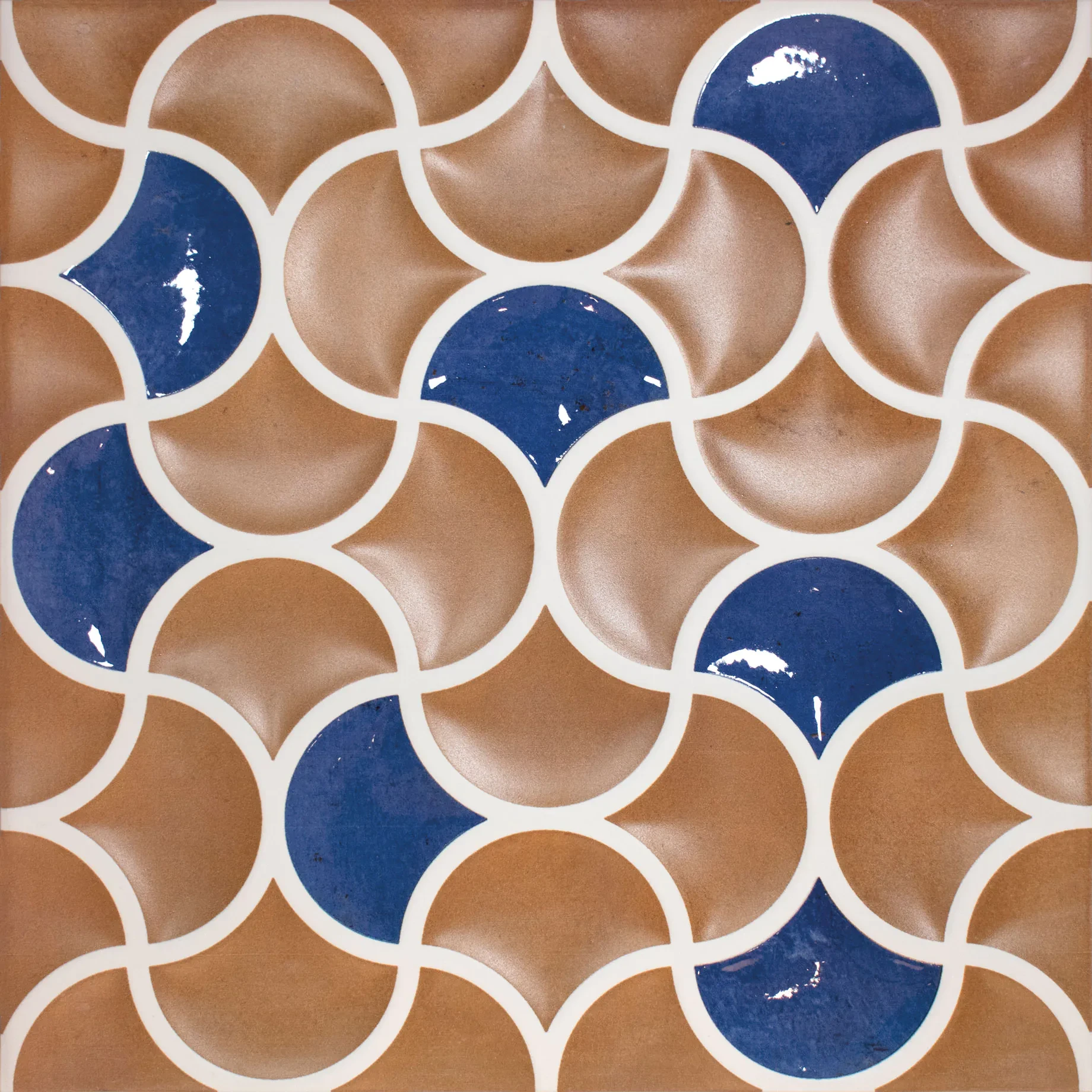 Настенная плитка (из керамогранита) Realonda Bari Lattice Cotto Cobalt 33x33 см