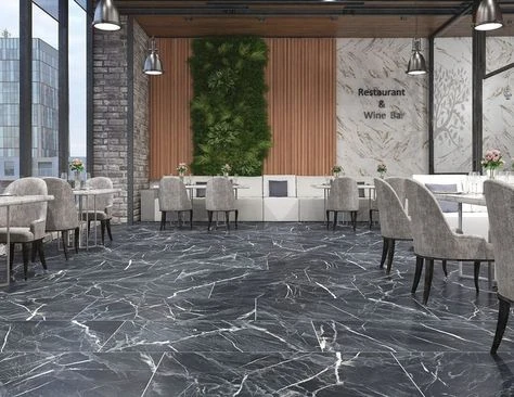 Напольная плитка (керамогранит) Fiore Merletto black 60x120 см