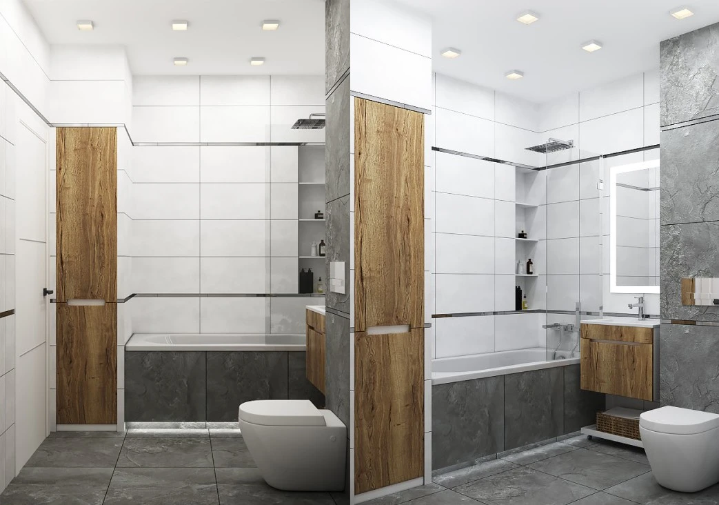 Проект дизайнера салона Terra Cotta с плиткой Marazzi - Modern и Tubadzin - Grand Cave