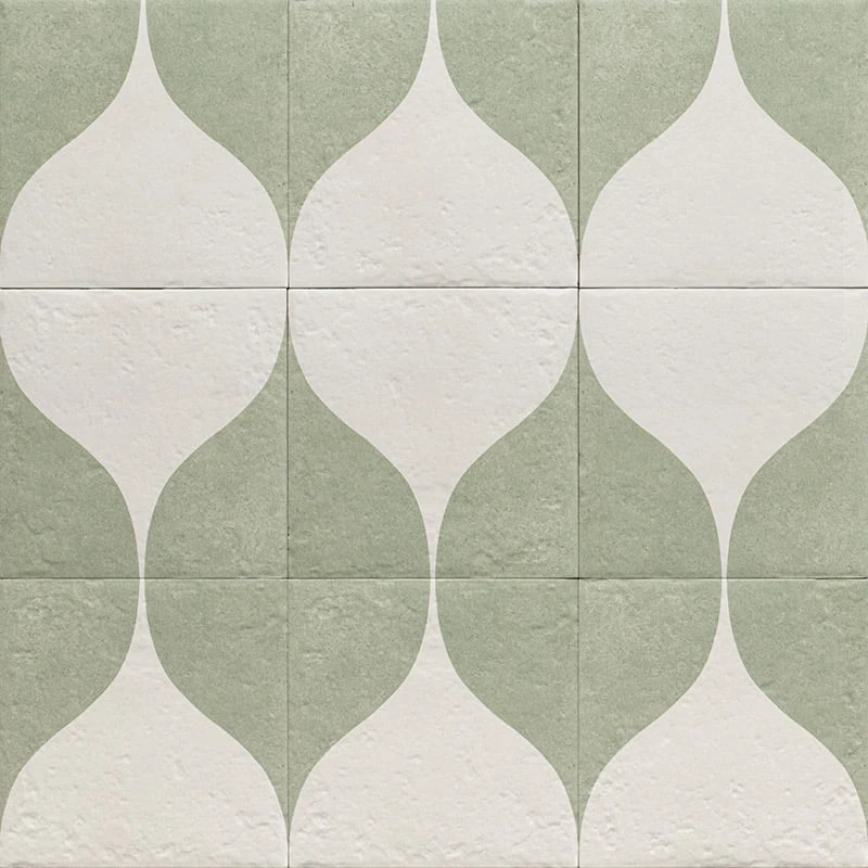 Универсальная плитка (керамогранит) Mainzu Decor Green Two 20x20 см