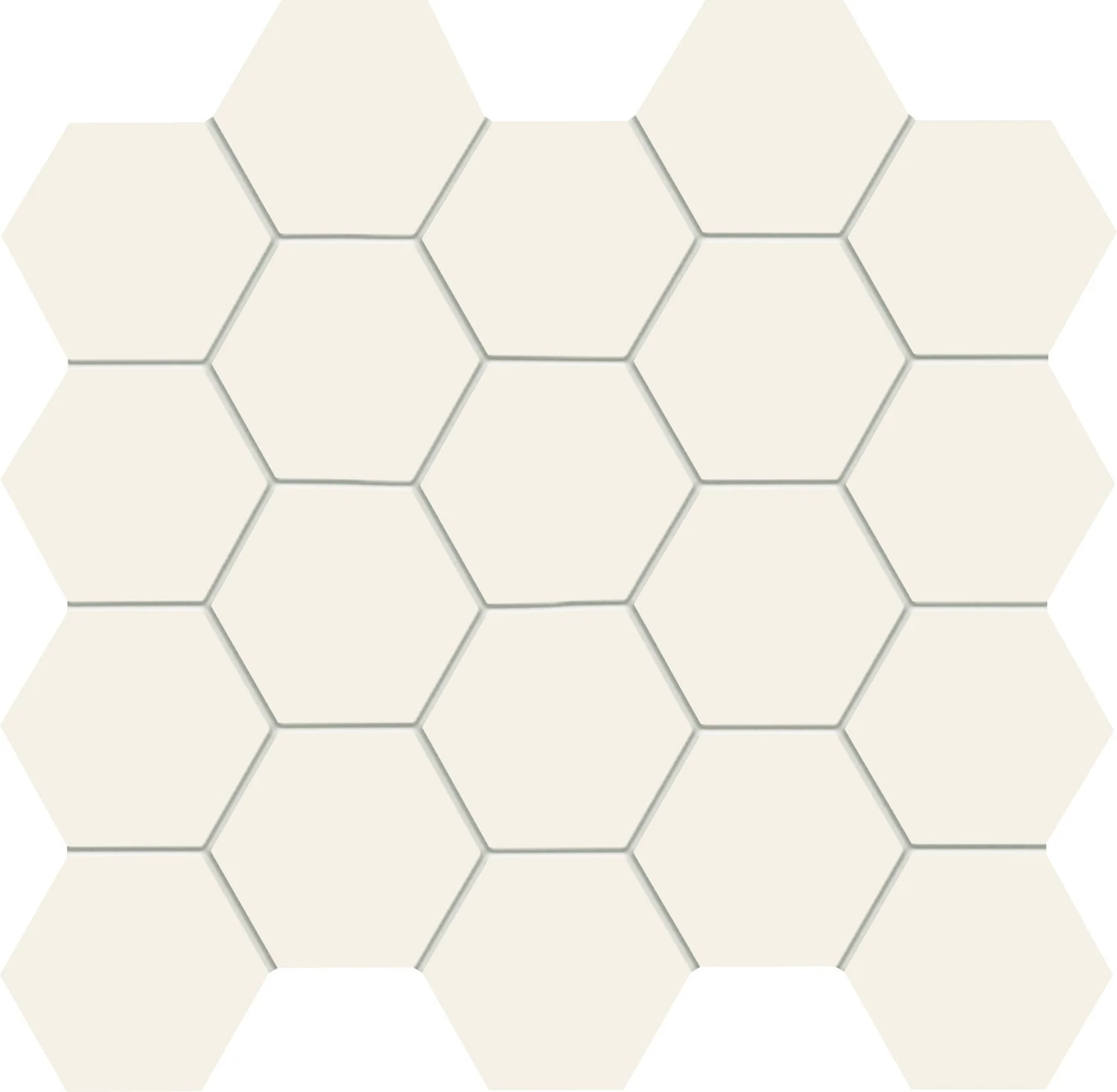 Настенная мозаика All in white white 30.6x28.2 см