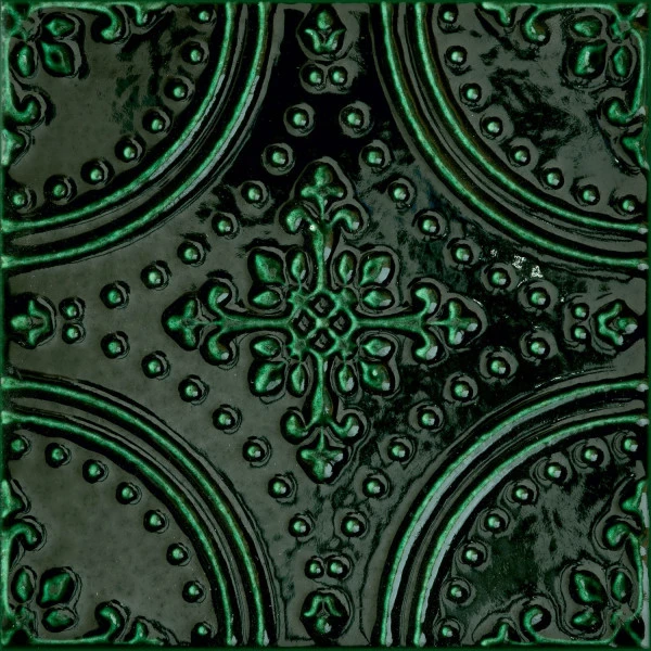 Настенный декор Tubadzin Tinta green mix 14,8x14,8 см