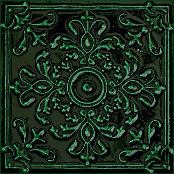 Настенный декор Tubadzin Tinta green mix 14,8x14,8 см