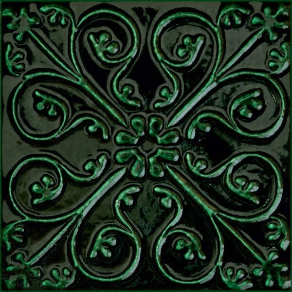 Настенный декор Tubadzin Tinta green mix 14,8x14,8 см