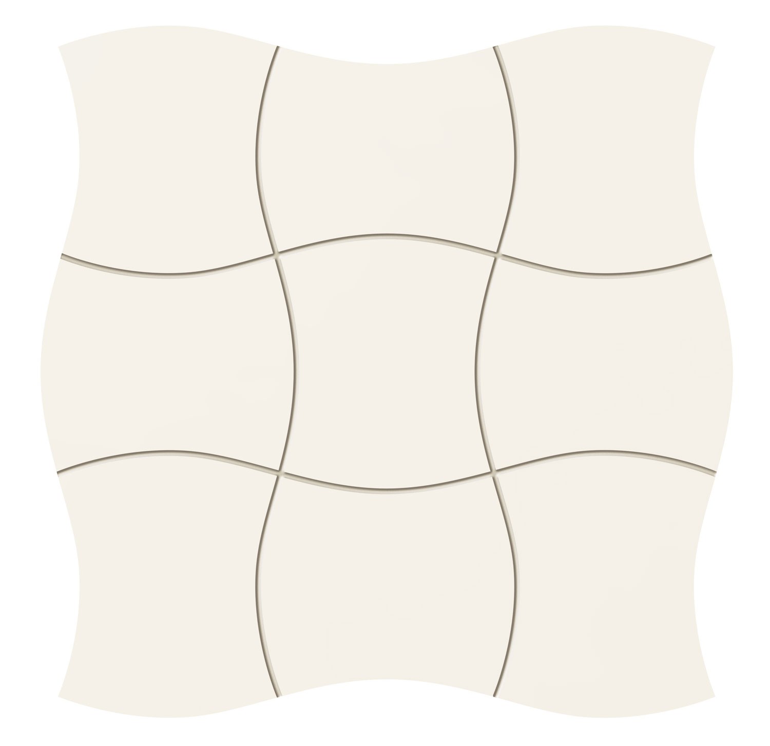 Настенная мозаика Tubadzin Royal Place white 29.3x29.3 см