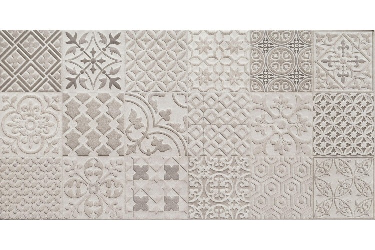 Настенная плитка Arte Velvetia patch grey STR 30,8x60,8 см