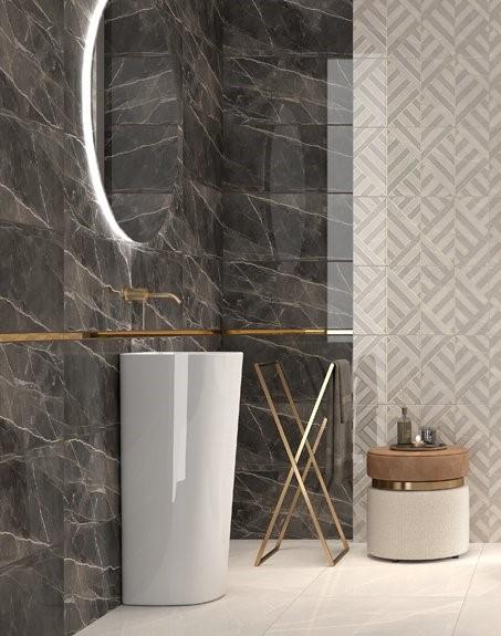 Настенная плитка Domino Bastille graphite 60.8x30.8 см