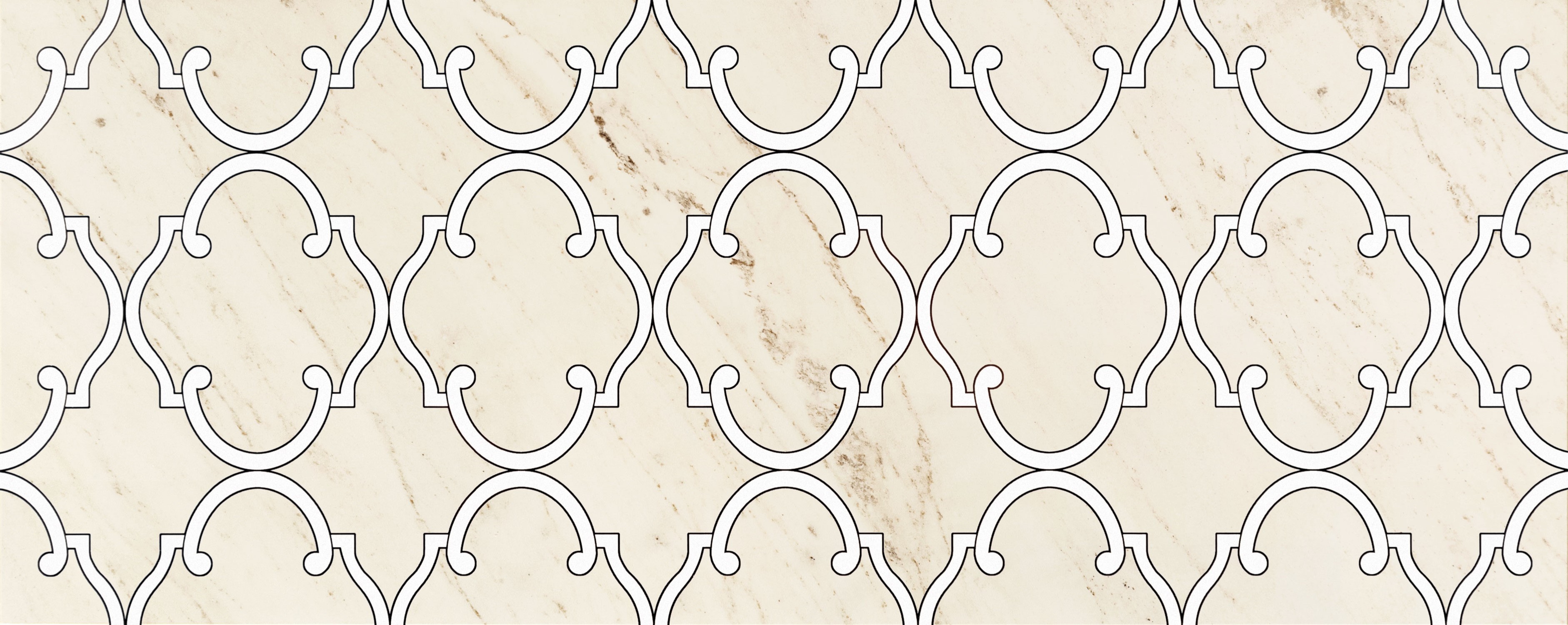 Настенный декор Tubadzin Larda white 74.8x29.8 см