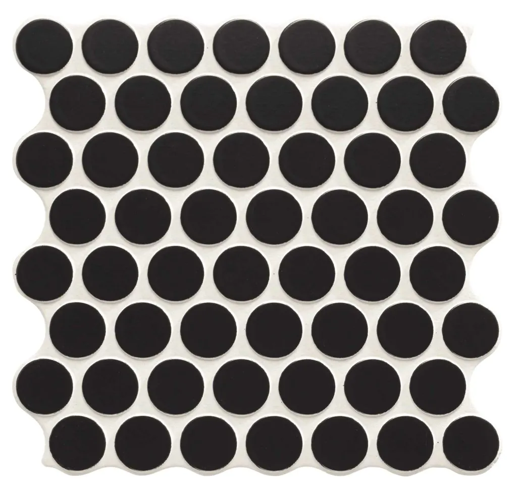 Настенная плитка (из керамогранита) Realonda Circle Black 30.9x30.9 см
