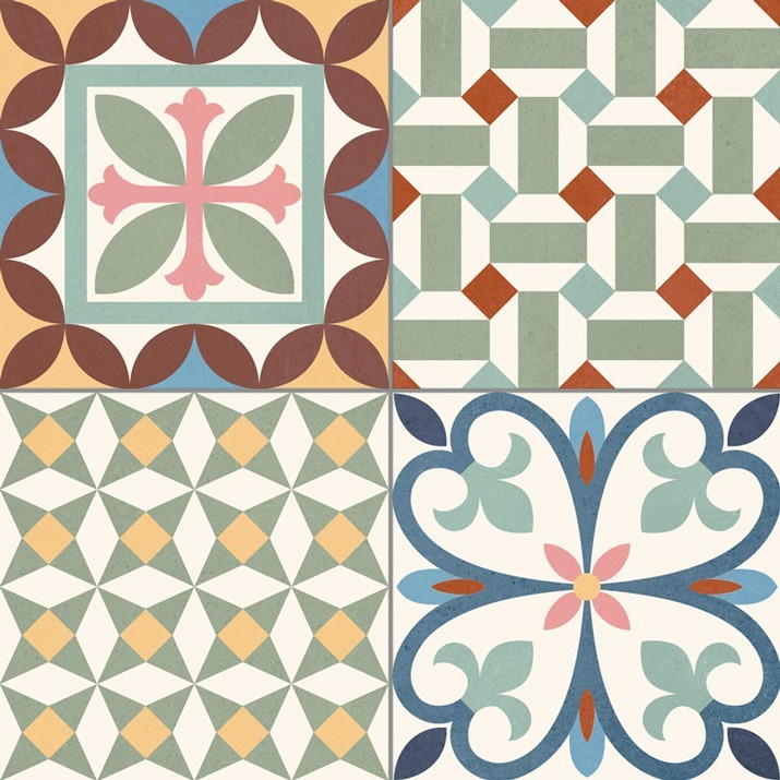 Универсальная плитка (керамогранит) Gayafores Heritage mix 33.15x33.15 см