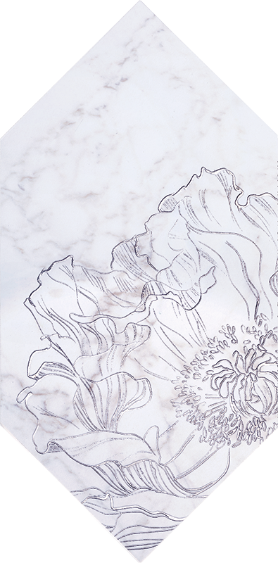 ÐÐ°ÑÑ‚ÐµÐ½Ð½Ñ‹Ð¹ Ð´ÐµÐºÐ¾Ñ€ Tubadzin Rochelle fleur form 14,8x22,5 ÑÐ¼