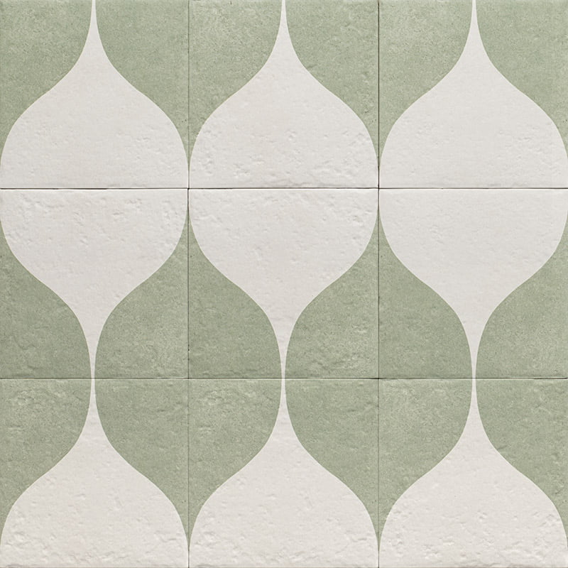 Универсальная плитка (керамогранит) Mainzu Decor Green Two 20x20 см