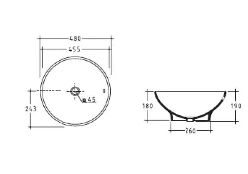 Умывальник Galassia REA 6021 