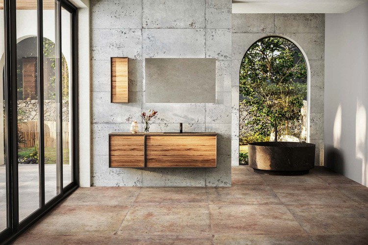 Универсальная плитка (керамогранит) Aparici Vulcano Ice Natural 49.75x99.55 см