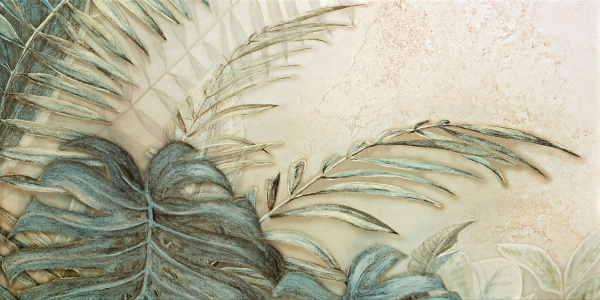 Универсальный декор (из керамогранита) Tubadzin Alabaster 2 Shine leaves B 119,8x59,8 см