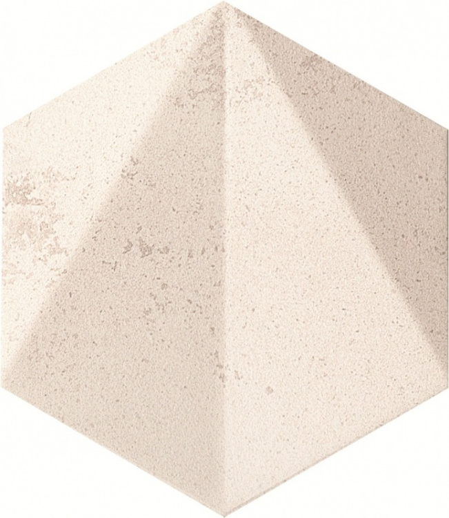 Настенный декор Tubadzin Free Space hex white STR 11x12.5 см
