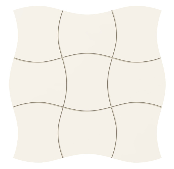 Настенная мозаика Tubadzin Royal Place white 29.3x29.3 см