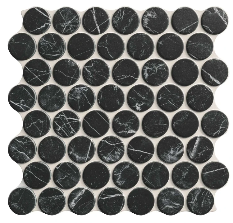 Настенная плитка (из керамогранита) Realonda Circle Marquina 30.9x30.9 см