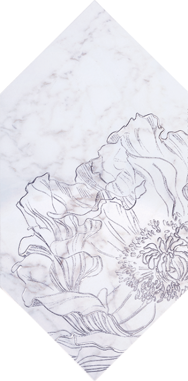Настенный декор Tubadzin Rochelle fleur form 14,8x22,5 см