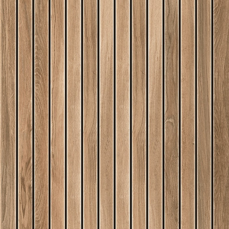 Утолщенная плитка (керамогранит) Tubadzin Wood Deck koraTER STR 59.8x59.8x1.8 см