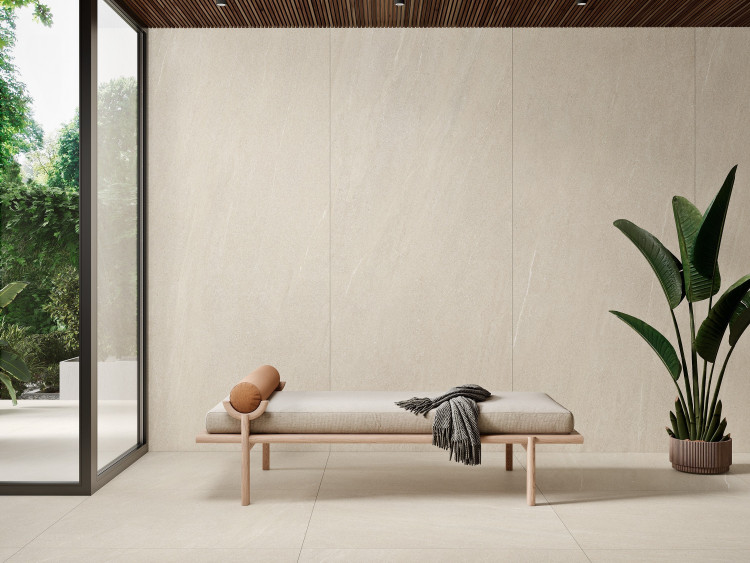 Универсальная плитка (керамогранит) Alaplana Maxitech Halton cream MAT 120x280 см