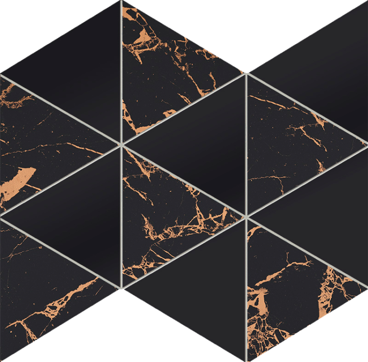 Настенная мозаика Tubadzin Gold Moon dark 32.8x25.8 см