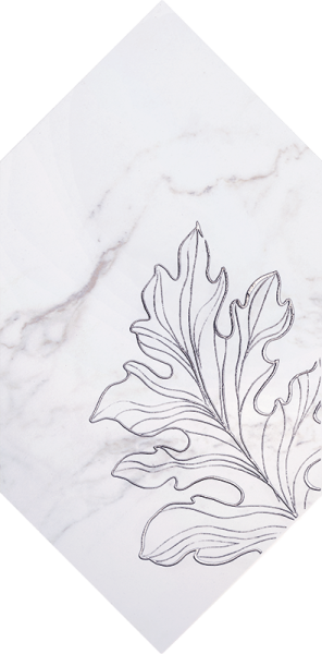 Настенный декор Tubadzin Rochelle fleur form 14,8x22,5 см