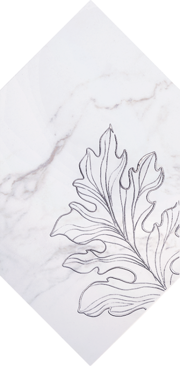 Настенный декор Tubadzin Rochelle fleur form 14,8x22,5 см