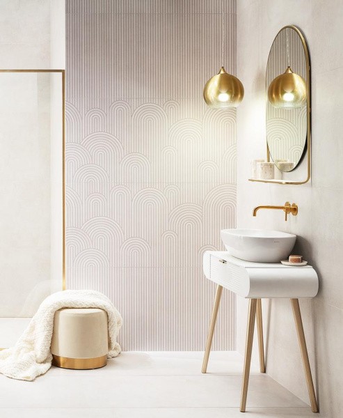 Декор настенный из керамогранита Domino Sandio beige A 119.8x59.8 см