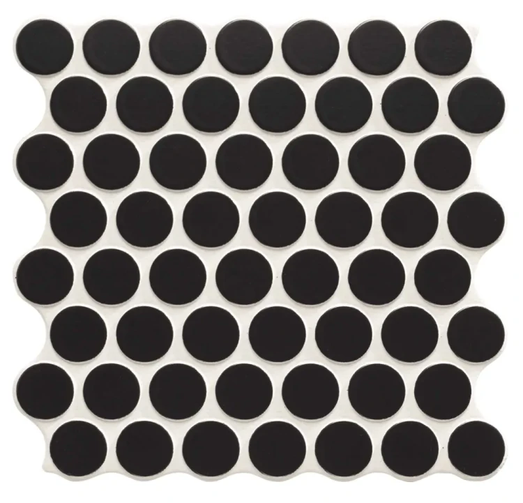 Настенная плитка (из керамогранита) Realonda Circle Black 30.9x30.9 см