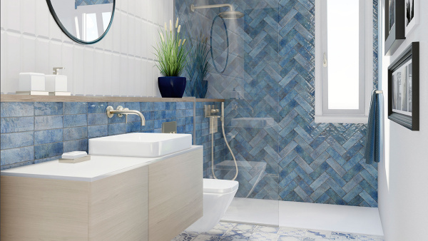 Настенная плитка Mainzu Positano Zaffiro 6.5x20 см