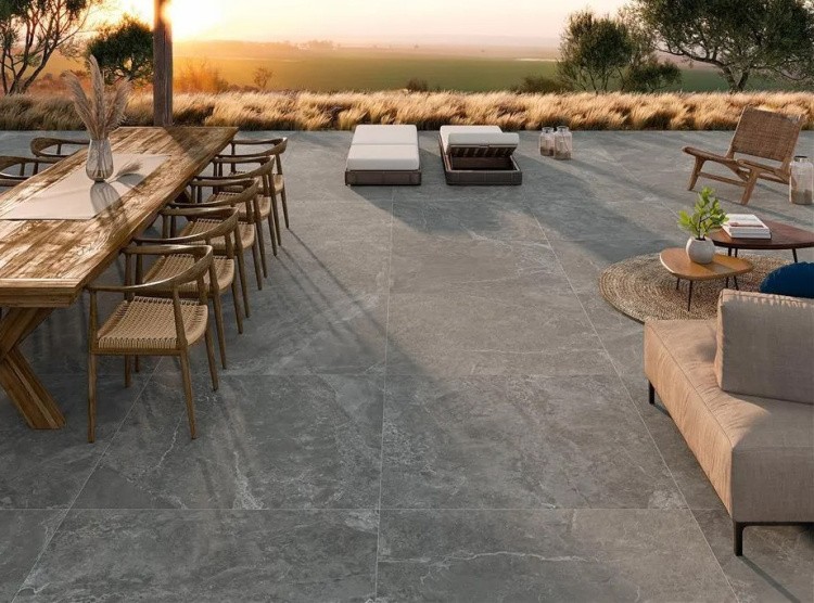 Универсальная плитка (керамогранит) Alaplana Tenby antracite MAT SLIPSTOP 59.5x59.5 см Универсальная плитка (керамогранит) Alaplana Tenby antracite MAT SLIPSTOP 59.5x59.5 см