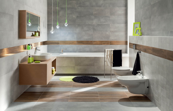 Настенная плитка Arte Minimal szara 44.8x22.3 см