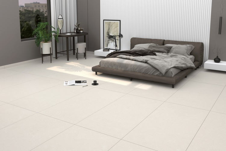 Универсальная плитка (керамогранит) Ennface Gravel Milk 60x120 см
