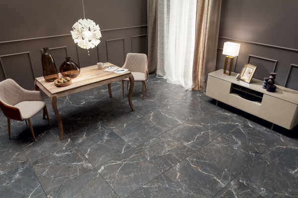 Напольная плитка (керамогранит) Domino Terini graphite 59.8x59.8 см